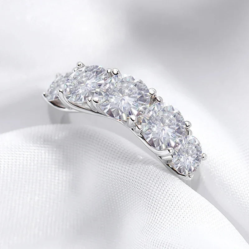 Ivictress Moissanit Luxus Ring - Funkelnde Eleganz | Shop Nory