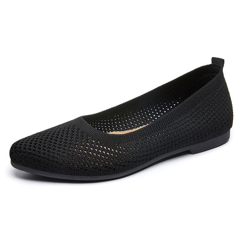 graue orthopädische ballerinas