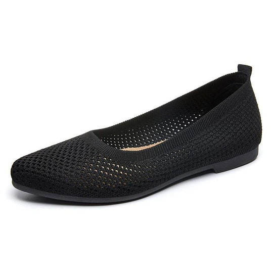 graue orthopädische ballerinas