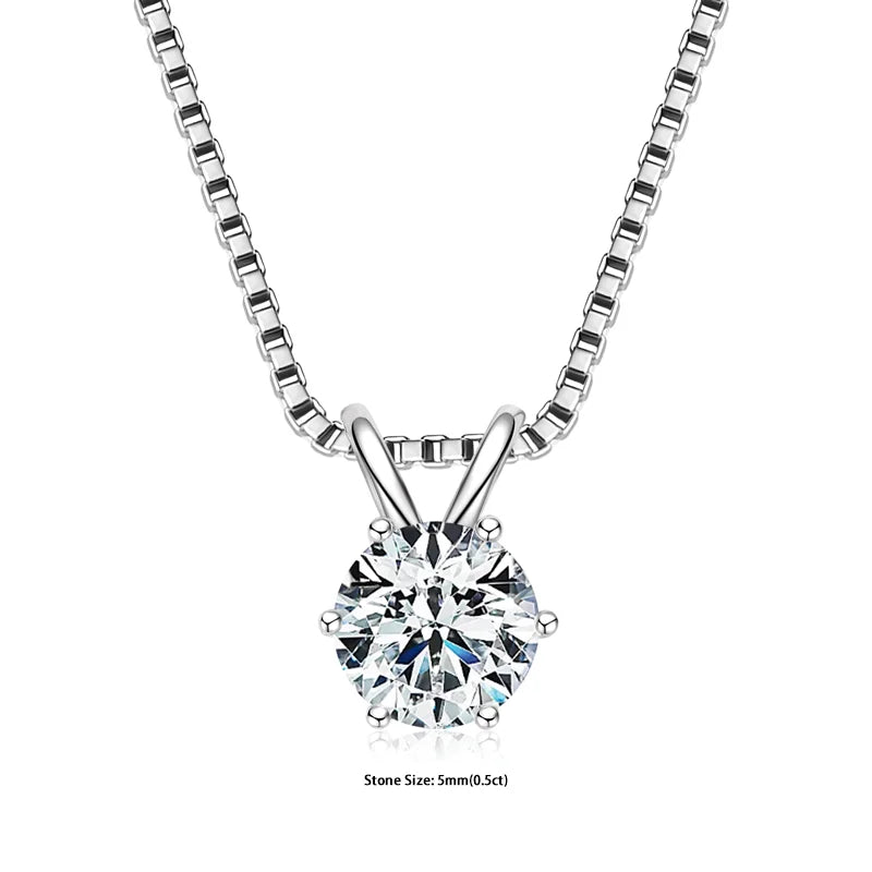 Luminöse Moissanit Anhänger Necklace - Bezahlbare Luxus | Shop Nory
