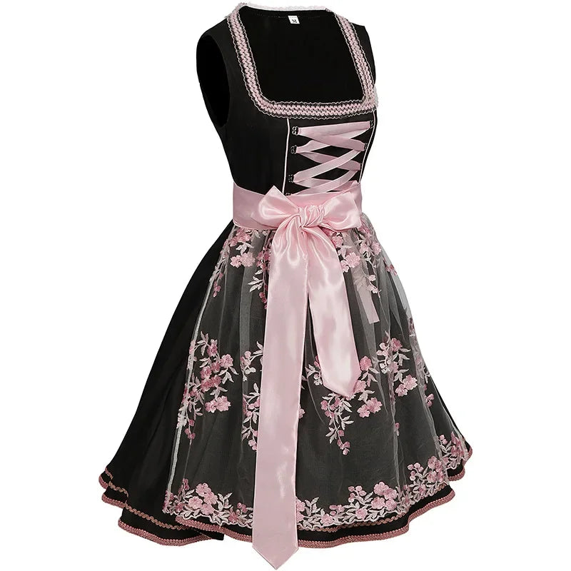 Dirndl mit Blumenmuster für Oktoberfest