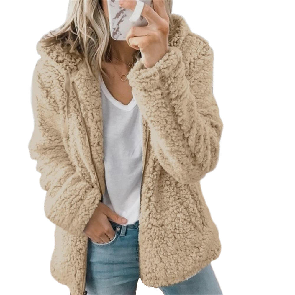 ShopNory | Teddy Fleecejacke Damen Lang