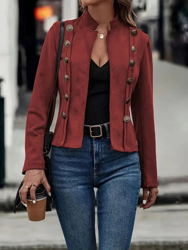 Samt Doppelreiher Jacket