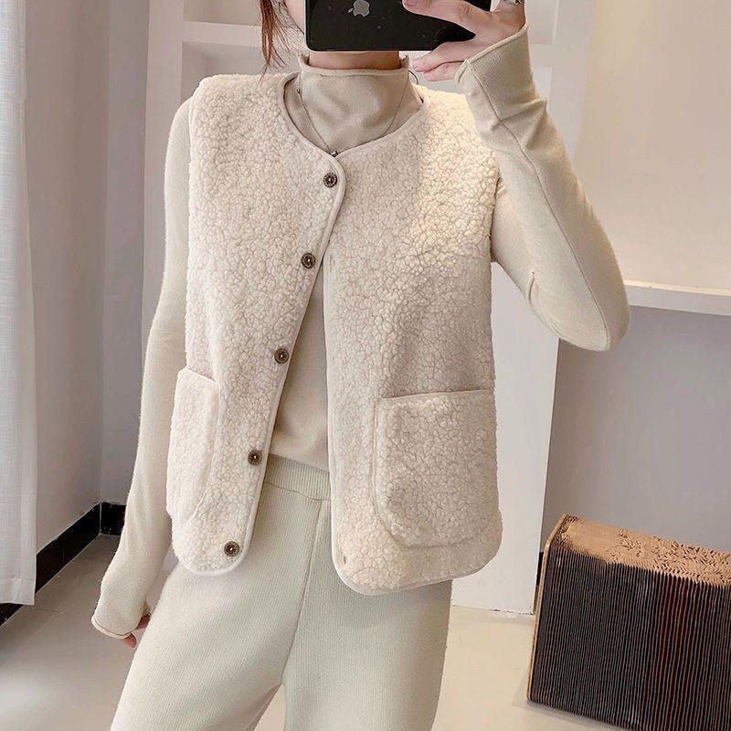 Leichte Fleece-Weste mit Reißverschluss für Damen