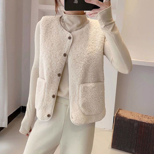Leichte Fleece-Weste mit Reißverschluss für Damen