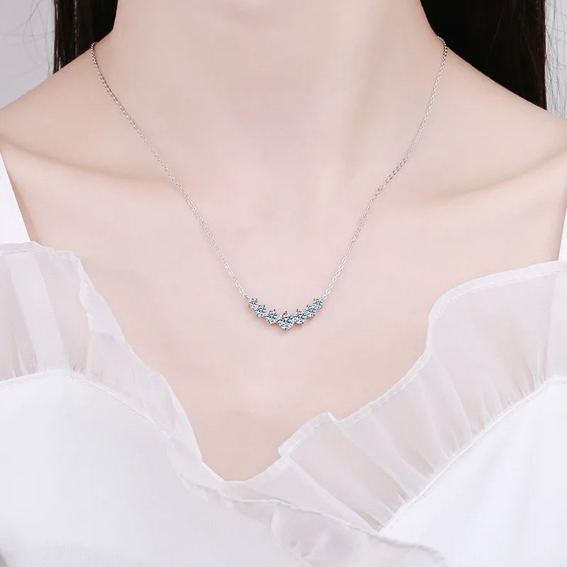 Exquisite Moissanite Halskette: Erschwinglicher Luxus & Strahlkraft | Shop Nory