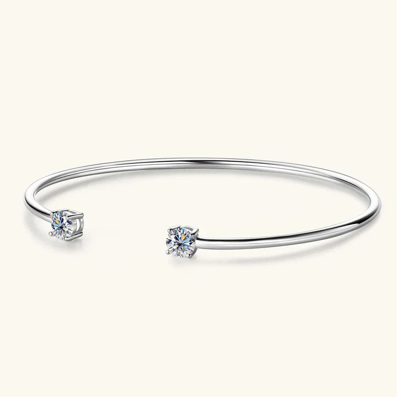 Ivictress 5mm Moissanit Sterlingsilber Armreif | Shop Nory