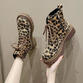 Leopardenmuster Stiefel