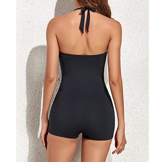 Sportliches Boyleg Badeanzug