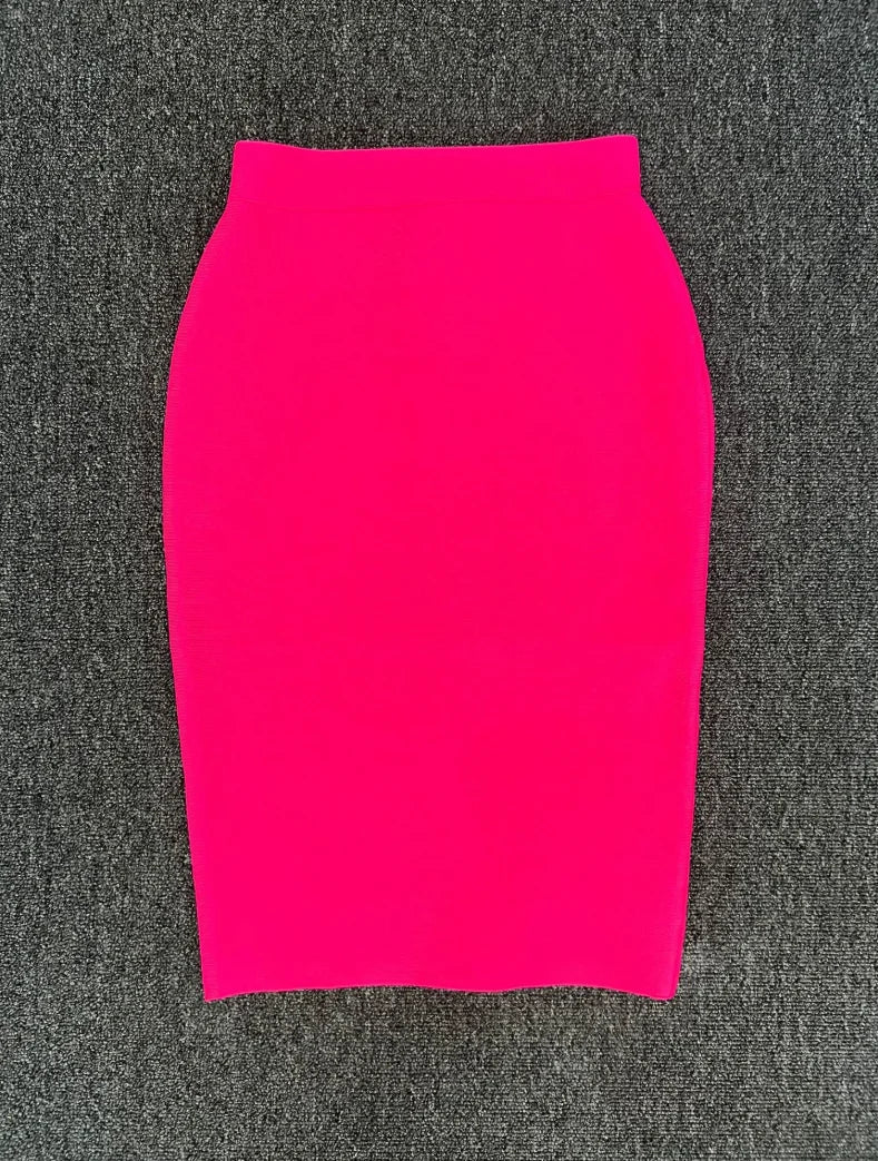 Frauen Neue Rayon Bandage Rock Elegante Bleistiftrock Berühmte Sexy Club Party Kleidung Vintage Vestios