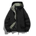 ShopNory Damen Windbreaker Jacke mit Kapuze und Stehkragen