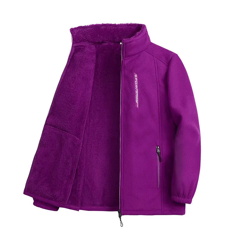 Fleece Zip-Up Cardigan