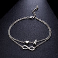 Infinity Charm Initial Kettenanklets | Shop Nory