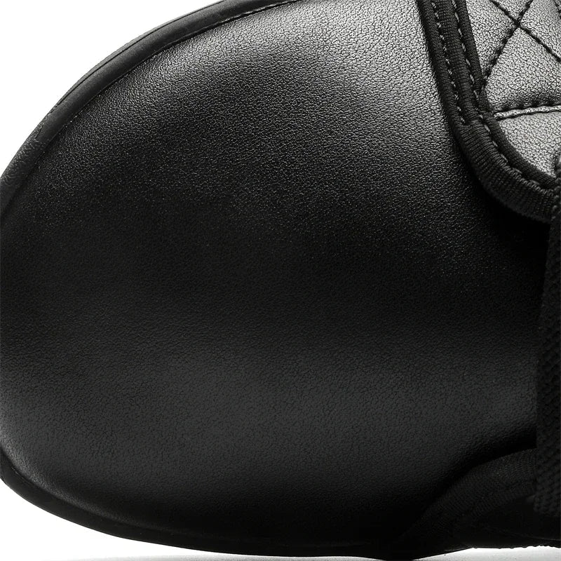 Minimalistische Leder Barfußlaufschuhe