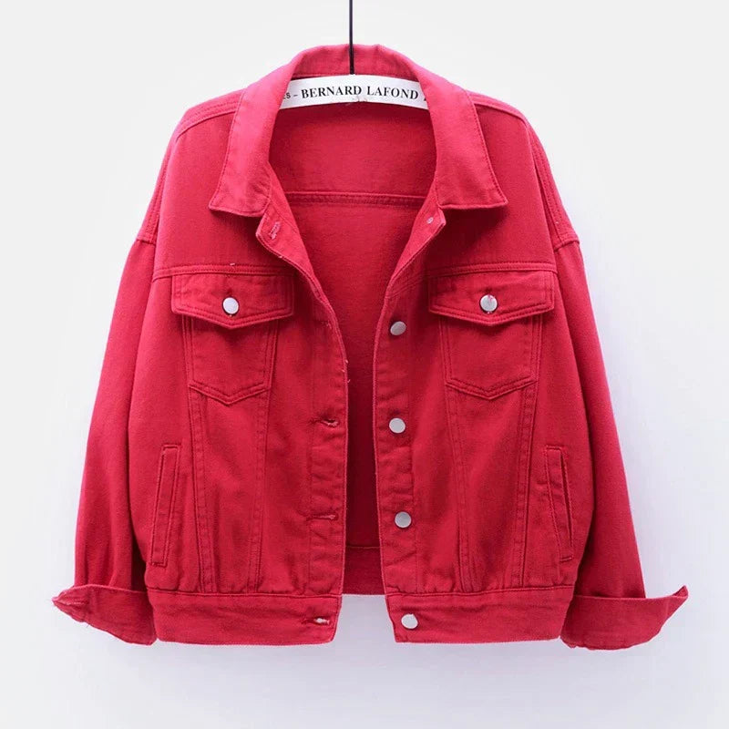 Klassische Damen-Denimjacke Viele Farben