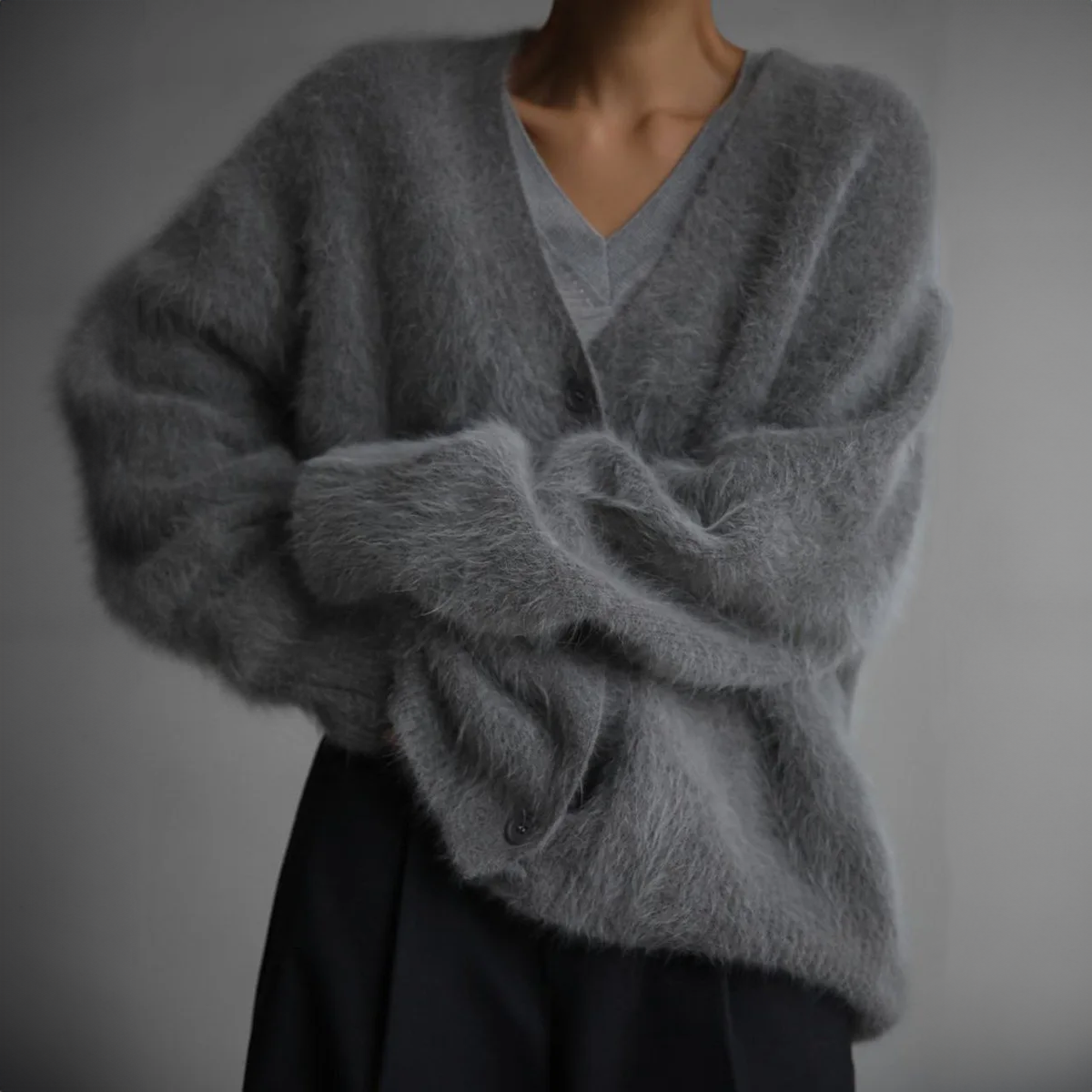 Feine Strickjacke