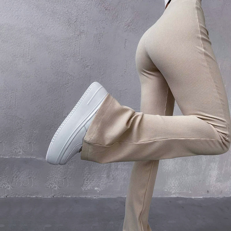 Weiche Damenhose mit Elegant Taillierter Silhouette