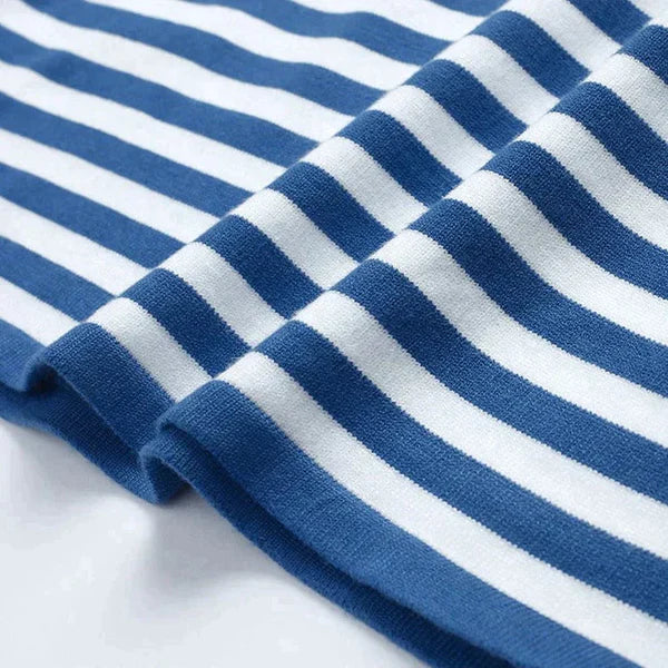 Luftig Leichter Gestreifter T-Shirt