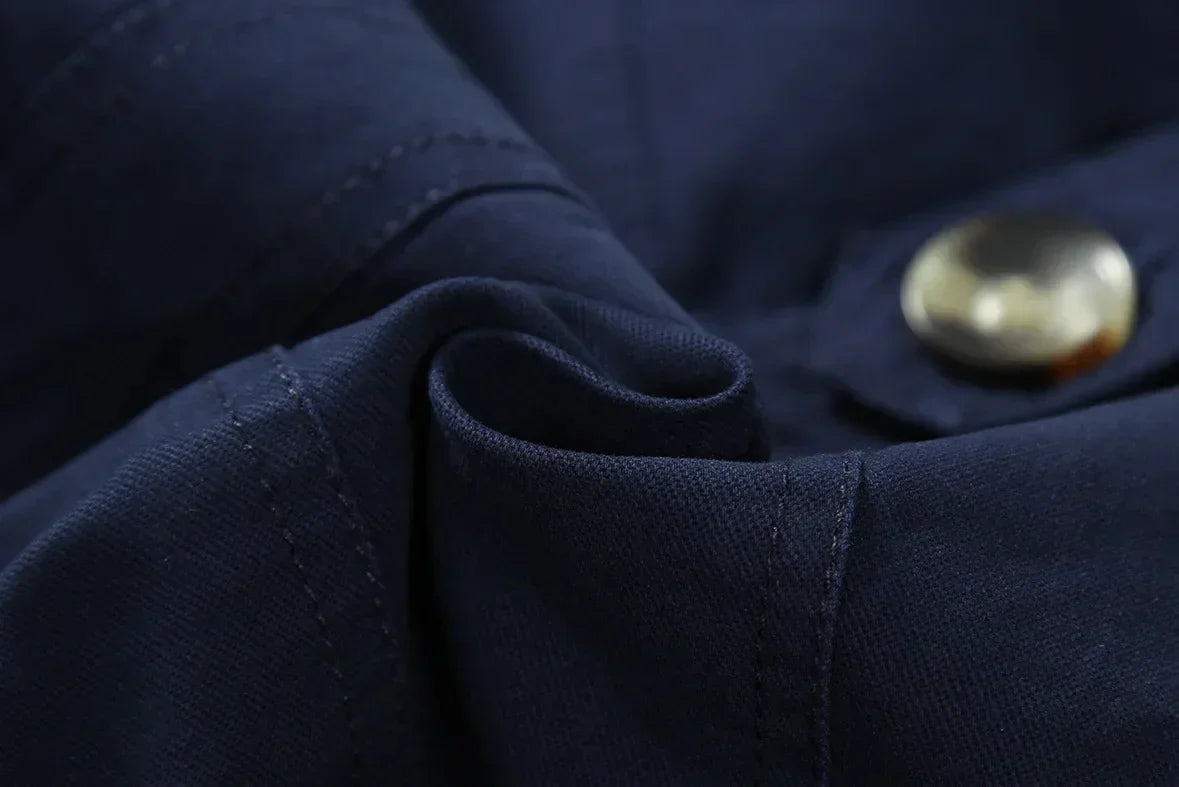 Stylischer langer Herbst-Trenchcoat für Herren