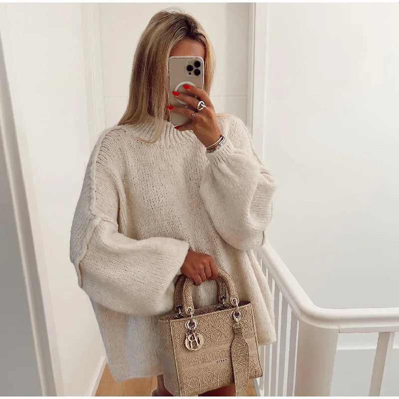 ShopNory - Flauschiger Oversize Strickpullover