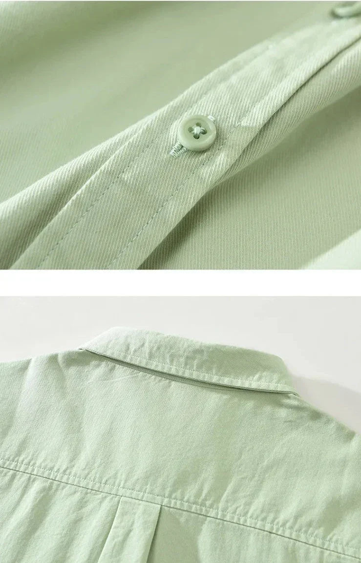 Lässige Langarmhemd Baumwolle Zeitloses Design