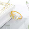 Zircon Initial A-Z Buchstaben Verstellbare Ringe | Shop Nory