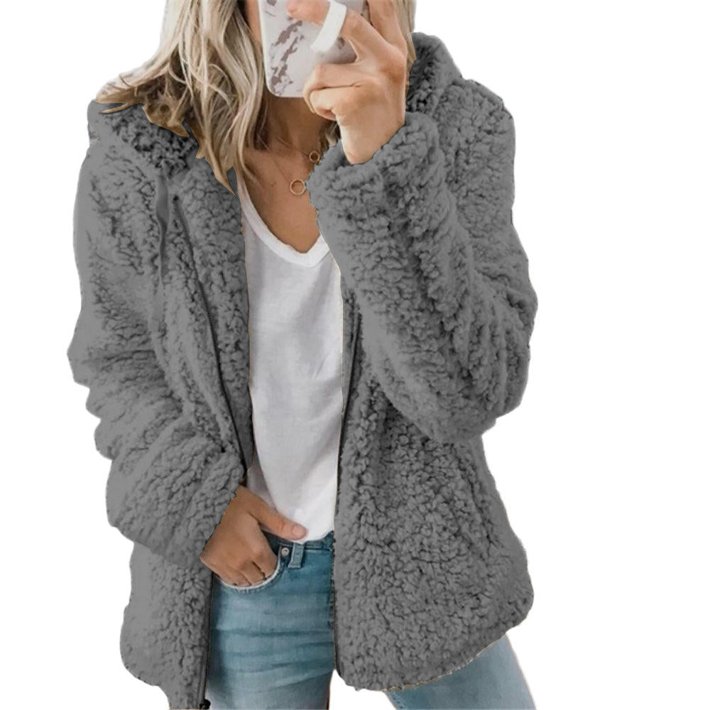 ShopNory | Teddy Fleecejacke Damen Lang