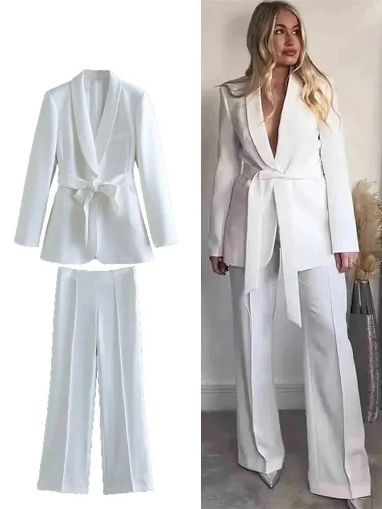 Stilvolle Blazer Set Für Damen - Blazer+Hose