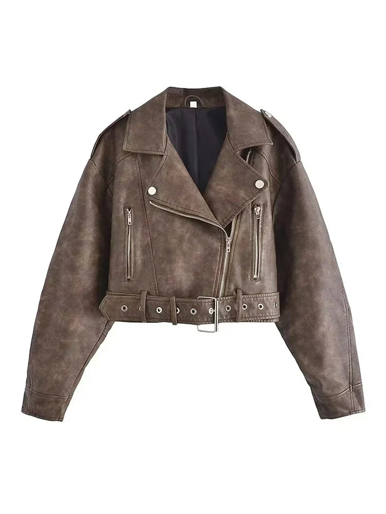 Winter Damen jacke mit Gürtel