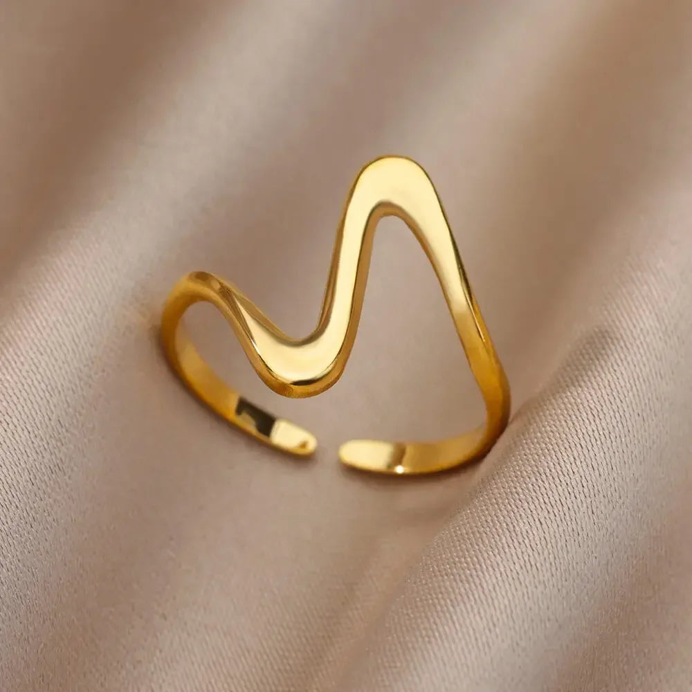 Edelstahl Herzring für Frauen Shop Nory