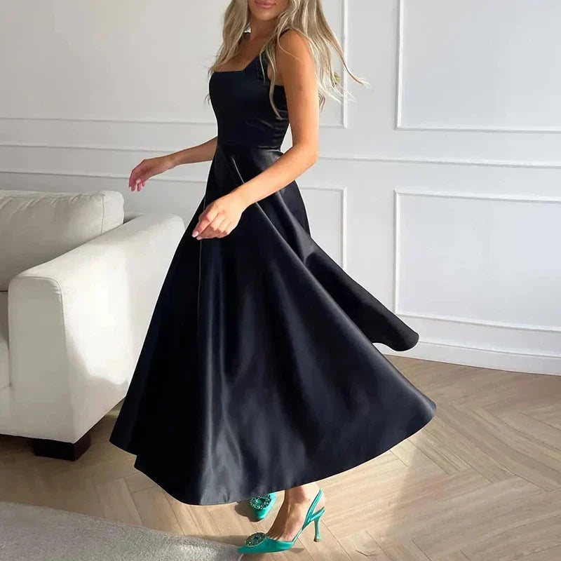 ShopNory | Modernes Ärmelloses Maxikleid mit Hoher Taille für Frauen
