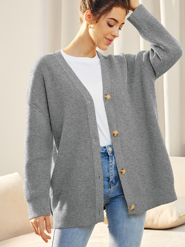 Gestrickte Strickjacke Kollektion Herbst