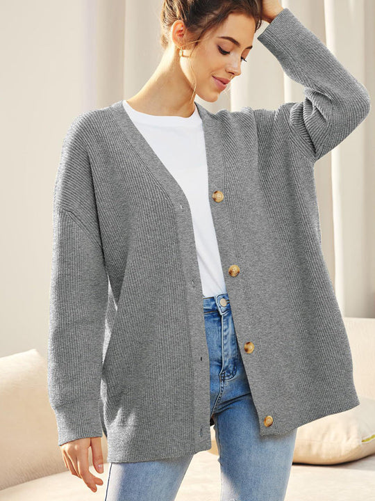 Gestrickte Strickjacke Kollektion Herbst