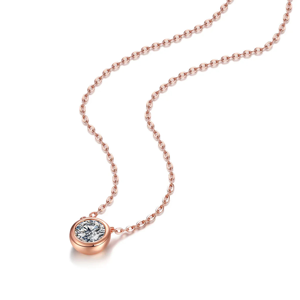 Strahlende Moissanit Luxus Halskette - 18k Vergoldete Eleganz | Shop Nory