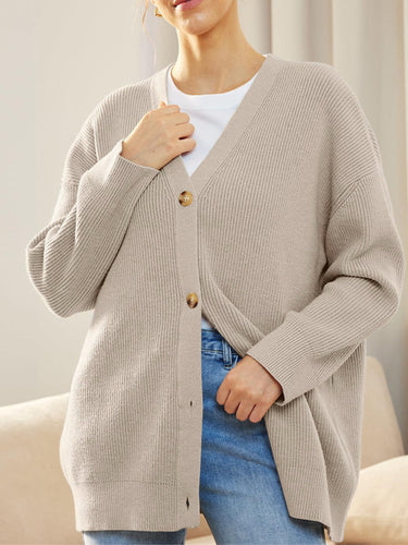 Gestrickte Strickjacke Kollektion Herbst