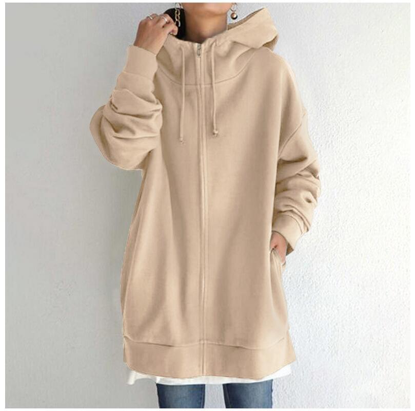 Lange Herbst Strickjacke