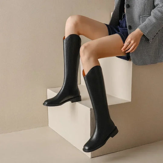 Knöchelhohe Stiefel Aus Kunstleder