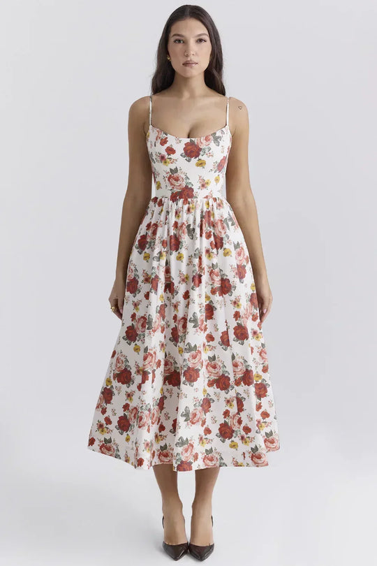 Elegantes Midikleid Look