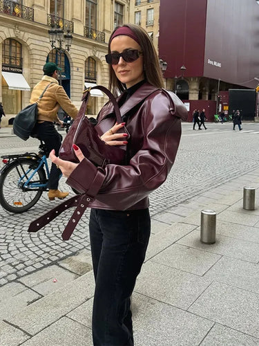 Lederjacke mit Zeitlosem Design