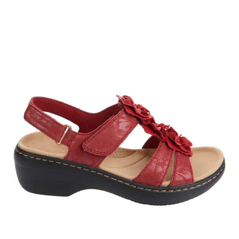 Orthopädische Sandalen mit Schwarzen Blumen