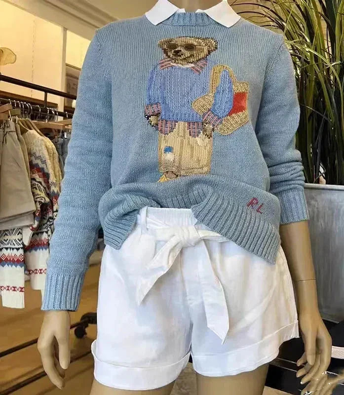 Bärenstrickpullover
