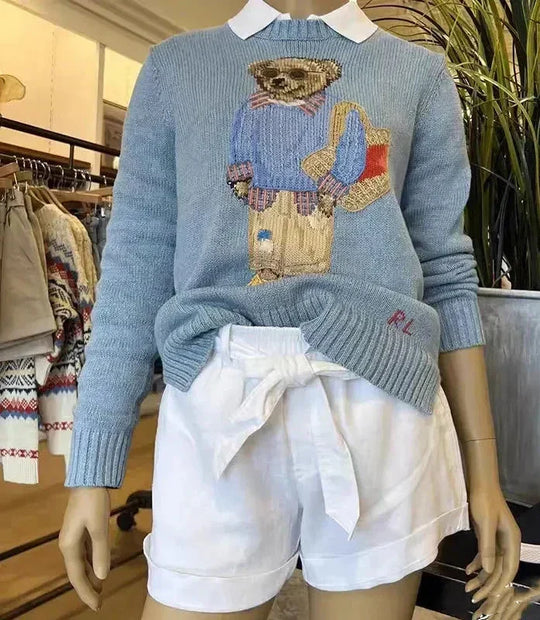 Bärenstrickpullover