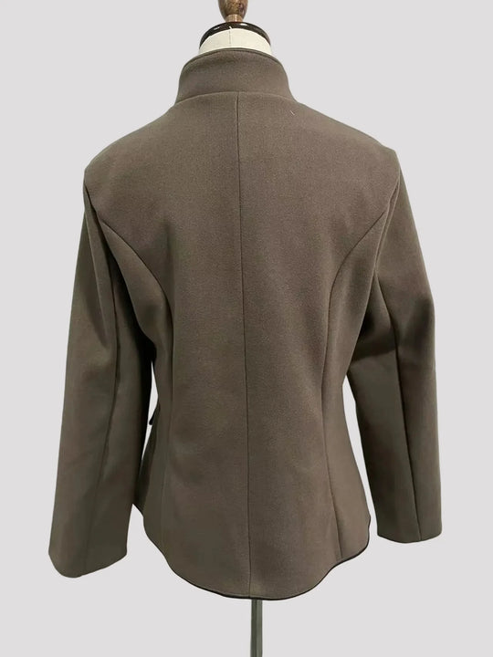 Damen Kurzjacke mit Mehrknopfleiste und Farbakzenten | ShopNory
