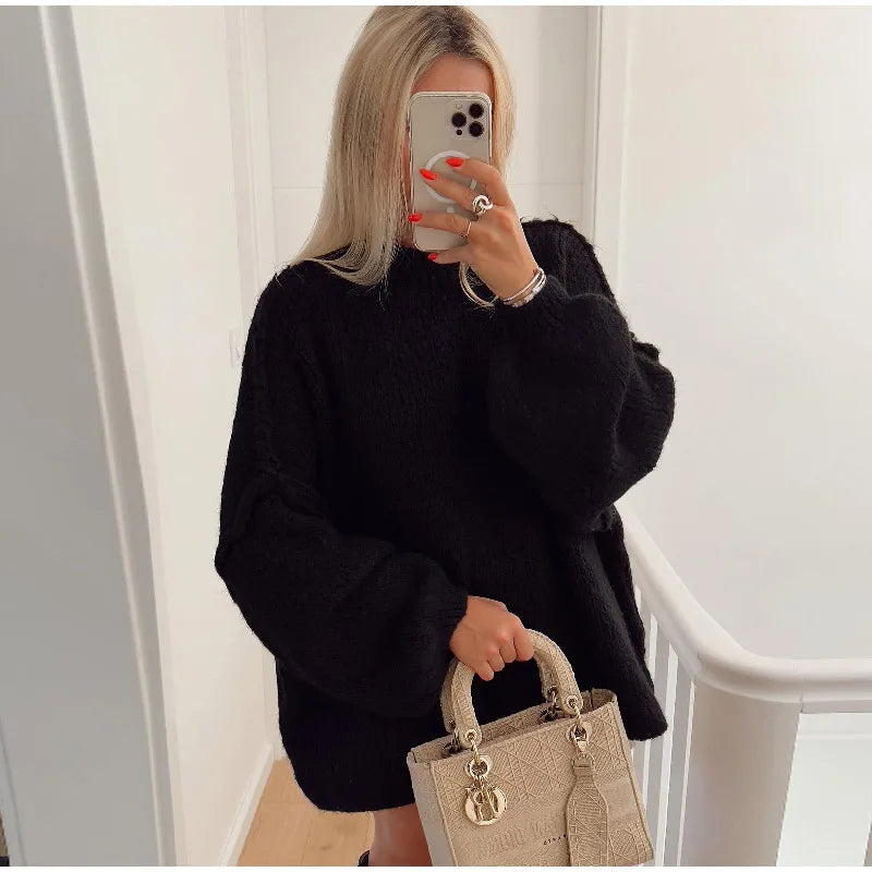 ShopNory - Flauschiger Oversize Strickpullover