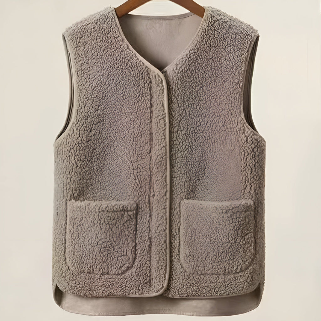 Leichte Fleece-Weste mit Reißverschluss für Damen
