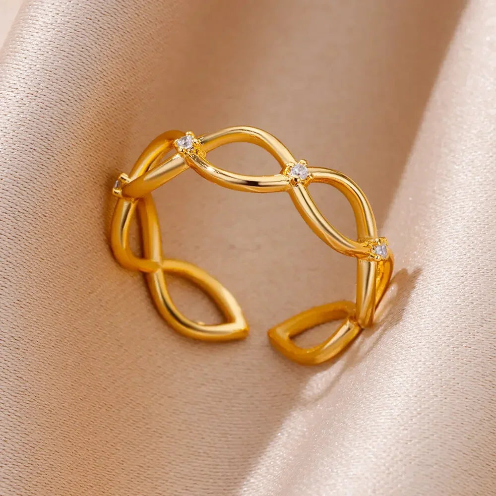 Edelstahl Herzring für Frauen Shop Nory