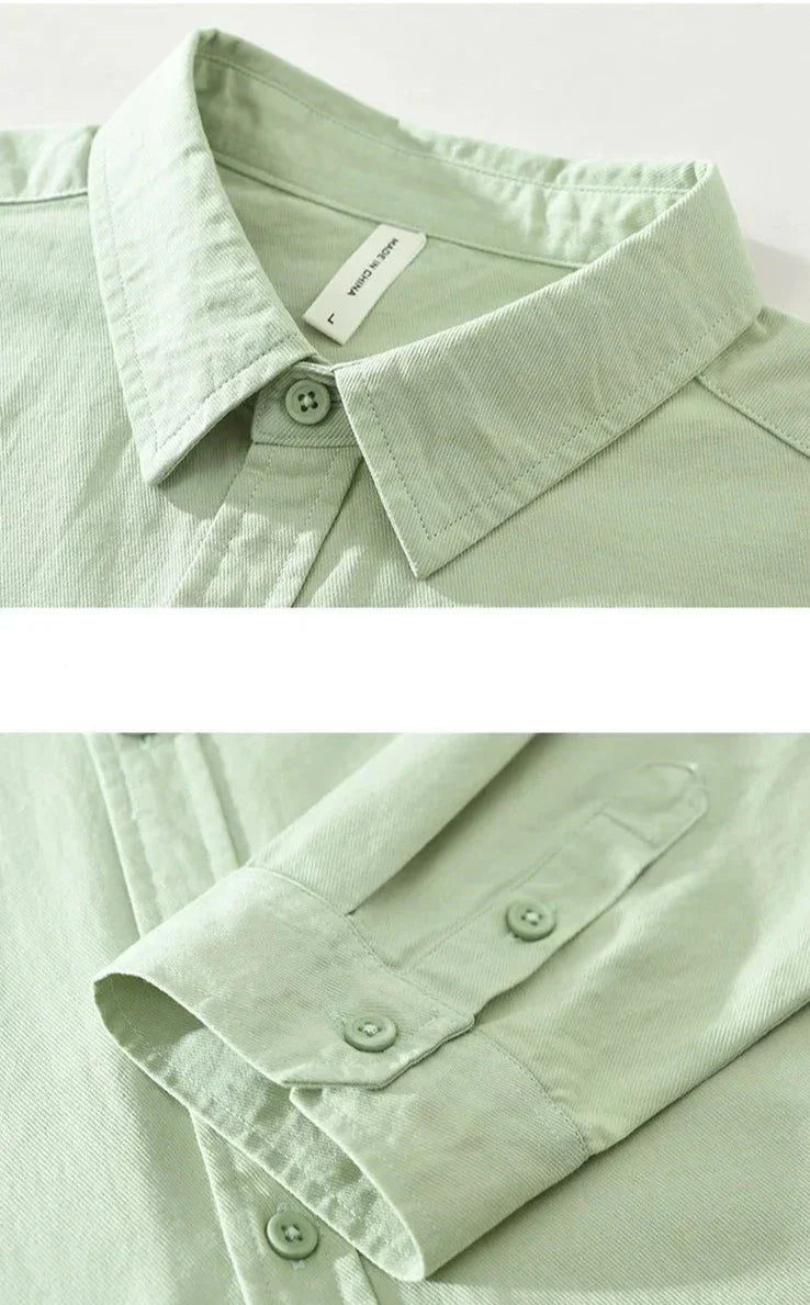 Lässige Langarmhemd Baumwolle Zeitloses Design