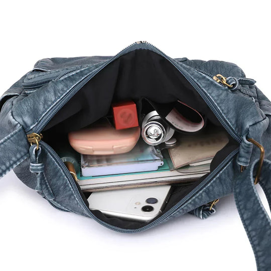 Jahrgang Luxe Schultertasche mit Mehreren Taschen
