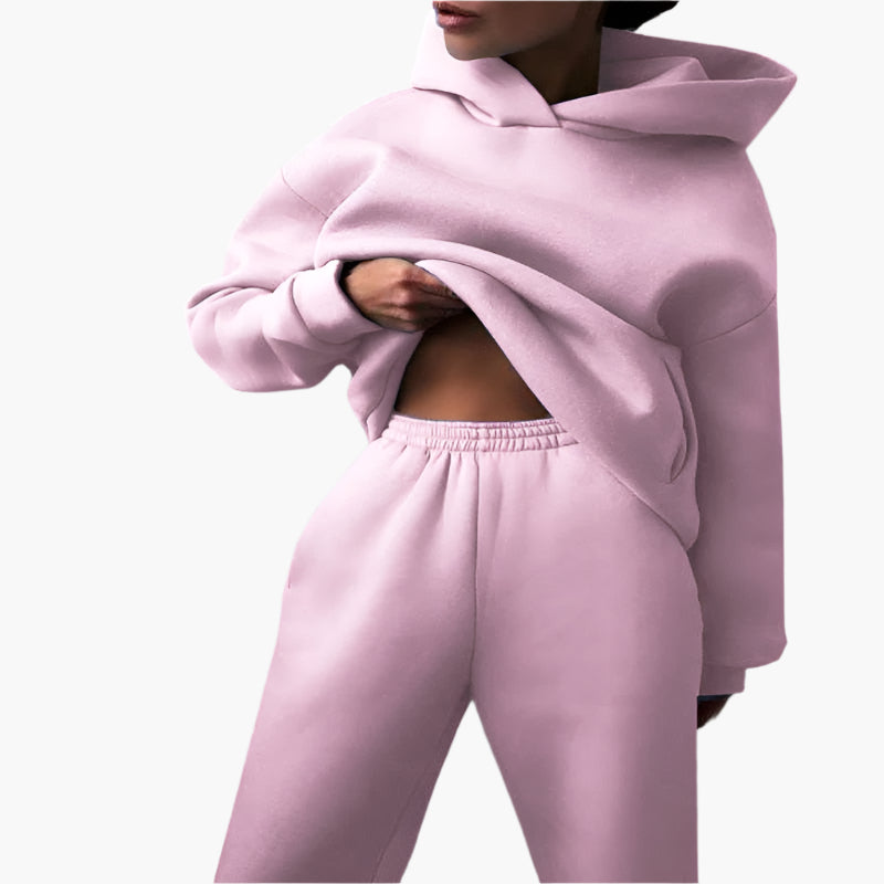 Oversize Lounge Set Kapuzenpullover und Jogginghose - Komfortabler Freizeitlook