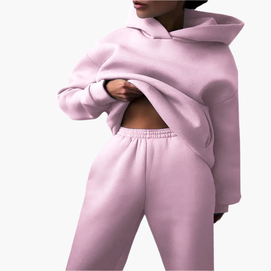 Oversize Lounge Set Kapuzenpullover und Jogginghose - Komfortabler Freizeitlook